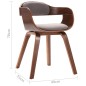 Esszimmerstuhl Taupe Bugholz und Stoff Esszimmerstuhl Taupe Bugholz und Stoff