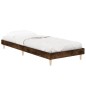 vidaXL Bettgestell Räuchereiche 75x190 cm Holzwerkstoff vidaXL Bettgestell Räuchereiche 75x190 cm Holzwerkstoff