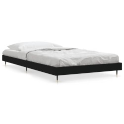 vidaXL Bettgestell Schwarz 100x200 cm Holzwerkstoff