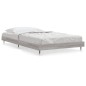 vidaXL Bettgestell Grau Sonoma 100x200 cm Holzwerkstoff vidaXL Bettgestell Grau Sonoma 100x200 cm Holzwerkstoff
