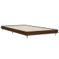 vidaXL Bettgestell Braun Eichen-Optik 100x200 cm Holzwerkstoff vidaXL Bettgestell Braun Eichen-Optik 100x200 cm Holzwerkstoff