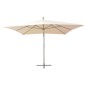 vidaXL Sonnenschirm Ampelschirm 300 x 300 cm Sand Aluminiummast vidaXL Sonnenschirm Ampelschirm 300 x 300 cm Sand Aluminiummast