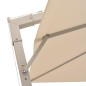 vidaXL Sonnenschirm Ampelschirm 300 x 300 cm Sand Aluminiummast vidaXL Sonnenschirm Ampelschirm 300 x 300 cm Sand Aluminiummast