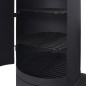 vidaXL Holzkohlegrill Smoker mit Ablage Schwarz XXXL vidaXL Holzkohlegrill Smoker mit Ablage Schwarz XXXL