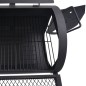 vidaXL Holzkohlegrill Smoker mit Ablage Schwarz XXXL vidaXL Holzkohlegrill Smoker mit Ablage Schwarz XXXL