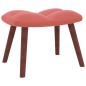 Schaukelstuhl mit Hocker Samt Rosa Schaukelstuhl mit Hocker Samt Rosa
