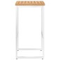 vidaXL Barhocker 2 Stk. Massivholz Teak und Edelstahl vidaXL Barhocker 2 Stk. Massivholz Teak und Edelstahl