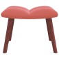 Schaukelstuhl mit Hocker Samt Rosa Schaukelstuhl mit Hocker Samt Rosa