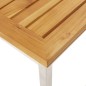 vidaXL Barhocker 4 Stk. Massivholz Teak und Edelstahl vidaXL Barhocker 4 Stk. Massivholz Teak und Edelstahl