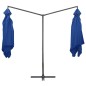 vidaXL Doppelsonnenschirm mit Stahlmast 250×250 cm Azurblau vidaXL Doppelsonnenschirm mit Stahlmast 250×250 cm Azurblau