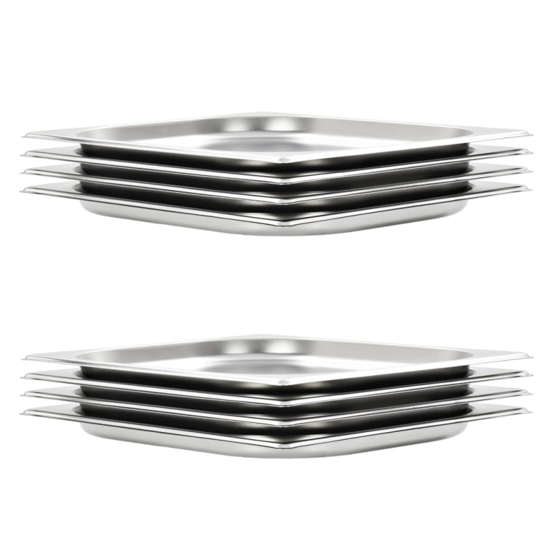 vidaXL Gastronormbehälter 8 Stk. GN 1/2 20 mm Edelstahl vidaXL Gastronormbehälter 8 Stk. GN 1/2 20 mm Edelstahl