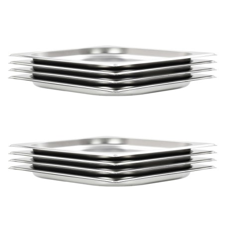 vidaXL Gastronormbehälter 8 Stk. GN 1/2 20 mm Edelstahl 
