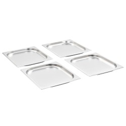 vidaXL Gastronormbehälter 8 Stk. GN 1/2 20 mm Edelstahl 