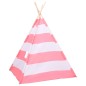 vidaXL Kinder Tipi-Zelt Tasche Pfirsichhaut Gestreift 120x120x150 cm vidaXL Kinder Tipi-Zelt Tasche Pfirsichhaut Gestreift 120x120x150 cm