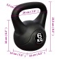 vidaXL Kugelhantel 6 kg