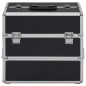 vidaXL Kosmetikkoffer 37x24x35 cm Schwarz Aluminium vidaXL Kosmetikkoffer 37x24x35 cm Schwarz Aluminium