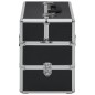 vidaXL Kosmetikkoffer 37x24x35 cm Schwarz Aluminium vidaXL Kosmetikkoffer 37x24x35 cm Schwarz Aluminium