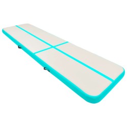 vidaXL Aufblasbare Gymnastikmatte mit Pumpe 700x100x15 cm PVC Grün