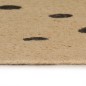vidaXL Teppich Handgefertigt Jute mit Punktmuster 90 cm vidaXL Teppich Handgefertigt Jute mit Punktmuster 90 cm