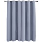 vidaXL Verdunkelungsvorhang mit Metallösen Grau 290 x 245 cm vidaXL Verdunkelungsvorhang mit Metallösen Grau 290 x 245 cm
