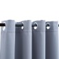 vidaXL Verdunkelungsvorhang mit Metallösen Grau 290 x 245 cm vidaXL Verdunkelungsvorhang mit Metallösen Grau 290 x 245 cm