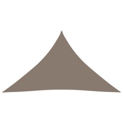 vidaXL Sonnensegel Oxford-Gewebe Dreieckig 3,5x3,5x4,9 m Taupe