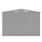 vidaXL Gerätehaus 257x489x181 cm Metall Grau vidaXL Gerätehaus 257x489x181 cm Metall Grau