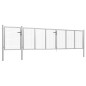 vidaXL Gartentor Stahl 500×100 cm Silbern vidaXL Gartentor Stahl 500×100 cm Silbern