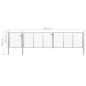 vidaXL Gartentor Stahl 500×100 cm Silbern vidaXL Gartentor Stahl 500×100 cm Silbern