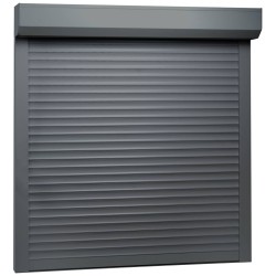 vidaXL Rollladen Aluminium 100x100 cm Anthrazit