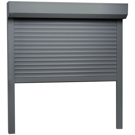 vidaXL Rollladen Aluminium 100x100 cm Anthrazit