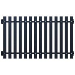 vidaXL Zaunfeld Anthrazit 170,5x100 cm Pulverbeschichteter Stahl