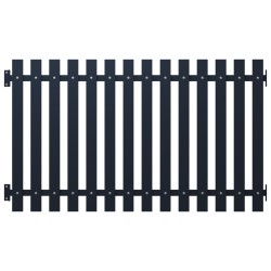vidaXL Zaunfeld Anthrazit 170,5x125 cm Pulverbeschichteter Stahl