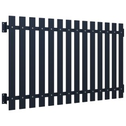 vidaXL Zaunfeld Anthrazit 170,5x125 cm Pulverbeschichteter Stahl