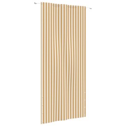 vidaXL Balkon-Sichtschutz Gelb und Weiß 120x240 cm Oxford-Gewebe