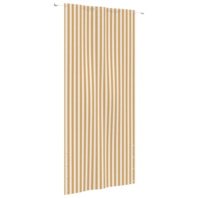vidaXL Balkon-Sichtschutz Gelb und Weiß 120x240 cm Oxford-Gewebe vidaXL Balkon-Sichtschutz Gelb und Weiß 120x240 cm Oxford-Gewebe