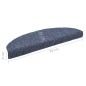 vidaXL Selbstklebende Treppenmatten 10 Stk. Blau 65x21x4cm Nadelvlies vidaXL Selbstklebende Treppenmatten 10 Stk. Blau 65x21x4cm Nadelvlies