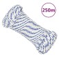 vidaXL Bootsseil Weiß 4 mm 250 m Polypropylen vidaXL Bootsseil Weiß 4 mm 250 m Polypropylen