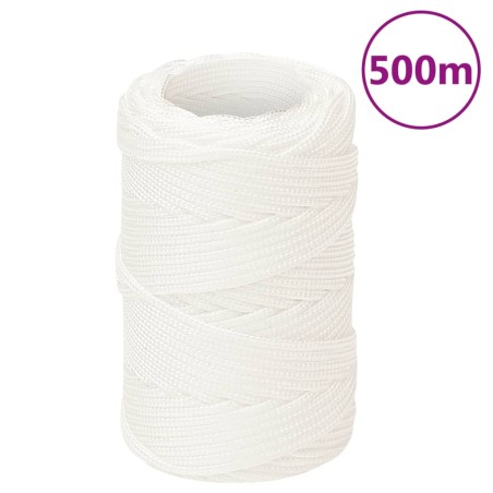 vidaXL Bootsseil Weiß 2 mm 500 m Polypropylen