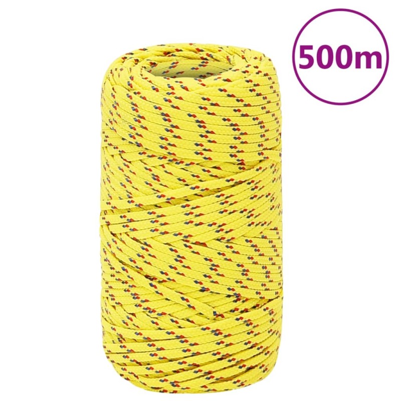 vidaXL Bootsseil Gelb 2 mm 500 m Polypropylen vidaXL Bootsseil Gelb 2 mm 500 m Polypropylen
