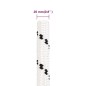 vidaXL Bootsseil Geflochten Weiß 20 mmx100 m Polyester vidaXL Bootsseil Geflochten Weiß 20 mmx100 m Polyester