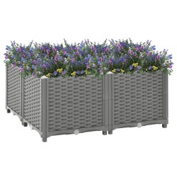 vidaXL Hochbeet 80x80x38 cm Polypropylen