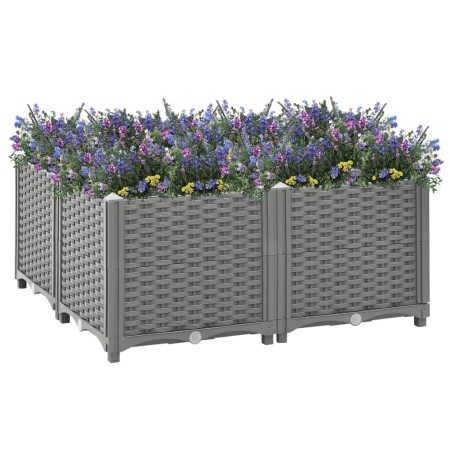 vidaXL Hochbeet 80x80x38 cm Polypropylen