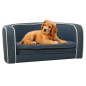 vidaXL Hundesofa Klappbar Blau 76x71x30 cm Leinen Waschbares Kissen vidaXL Hundesofa Klappbar Blau 76x71x30 cm Leinen Waschbares Kissen