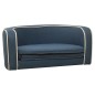 vidaXL Hundesofa Klappbar Blau 76x71x30 cm Leinen Waschbares Kissen vidaXL Hundesofa Klappbar Blau 76x71x30 cm Leinen Waschbares Kissen