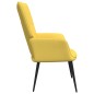 Relaxsessel mit Hocker Senfgelb Stoff Relaxsessel mit Hocker Senfgelb Stoff