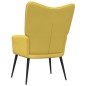Relaxsessel mit Hocker Senfgelb Stoff Relaxsessel mit Hocker Senfgelb Stoff