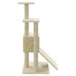 vidaXL Kratzbaum mit Sisal-Kratzsäulen Creme 92 cm vidaXL Kratzbaum mit Sisal-Kratzsäulen Creme 92 cm