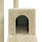 vidaXL Kratzbaum mit Sisal-Kratzsäulen Creme 92 cm vidaXL Kratzbaum mit Sisal-Kratzsäulen Creme 92 cm
