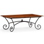 vidaXL Couchtisch Gewellte Beine Massivholz 110 x 60 x 39 cm vidaXL Couchtisch Gewellte Beine Massivholz 110 x 60 x 39 cm